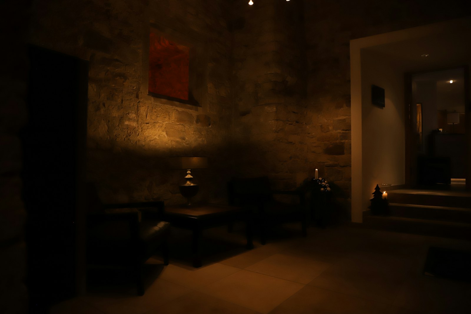 Zona de descanso con mobiliario contemporáneo